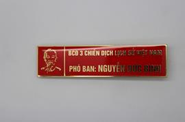Nhận sản xuất bảng tên đeo áo kim loại - IN ẤN HOÀNG LONG