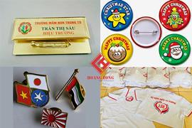 Vật phẩm quà tặng Bảng tên, Huy hiệu, Logo, Áo thun tại Long Gifts