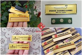 Địa chỉ sản xuất bảng tên nhân viên cài áo kim loại uy tín - Long Gifts